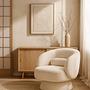 Drehbarer Loungesessel LANARE Creme 3