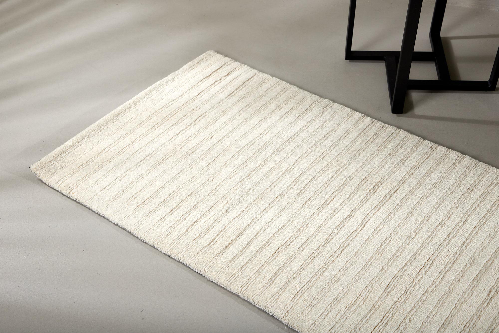 Milton Teppich Rechteckig Wolle Baumwolle 70x200cm Weiß 4