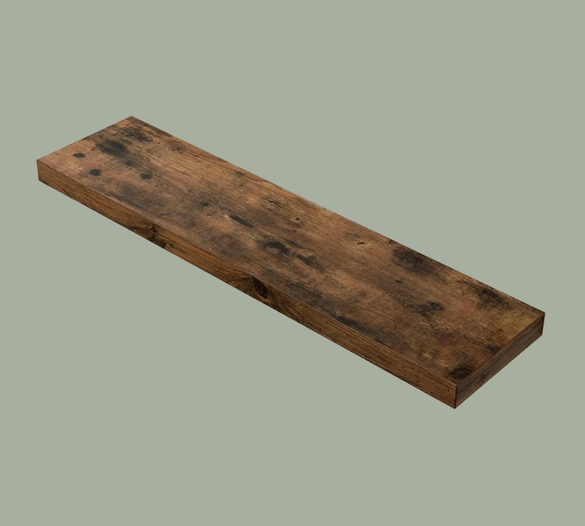 Floating shelf in dark wood look 0