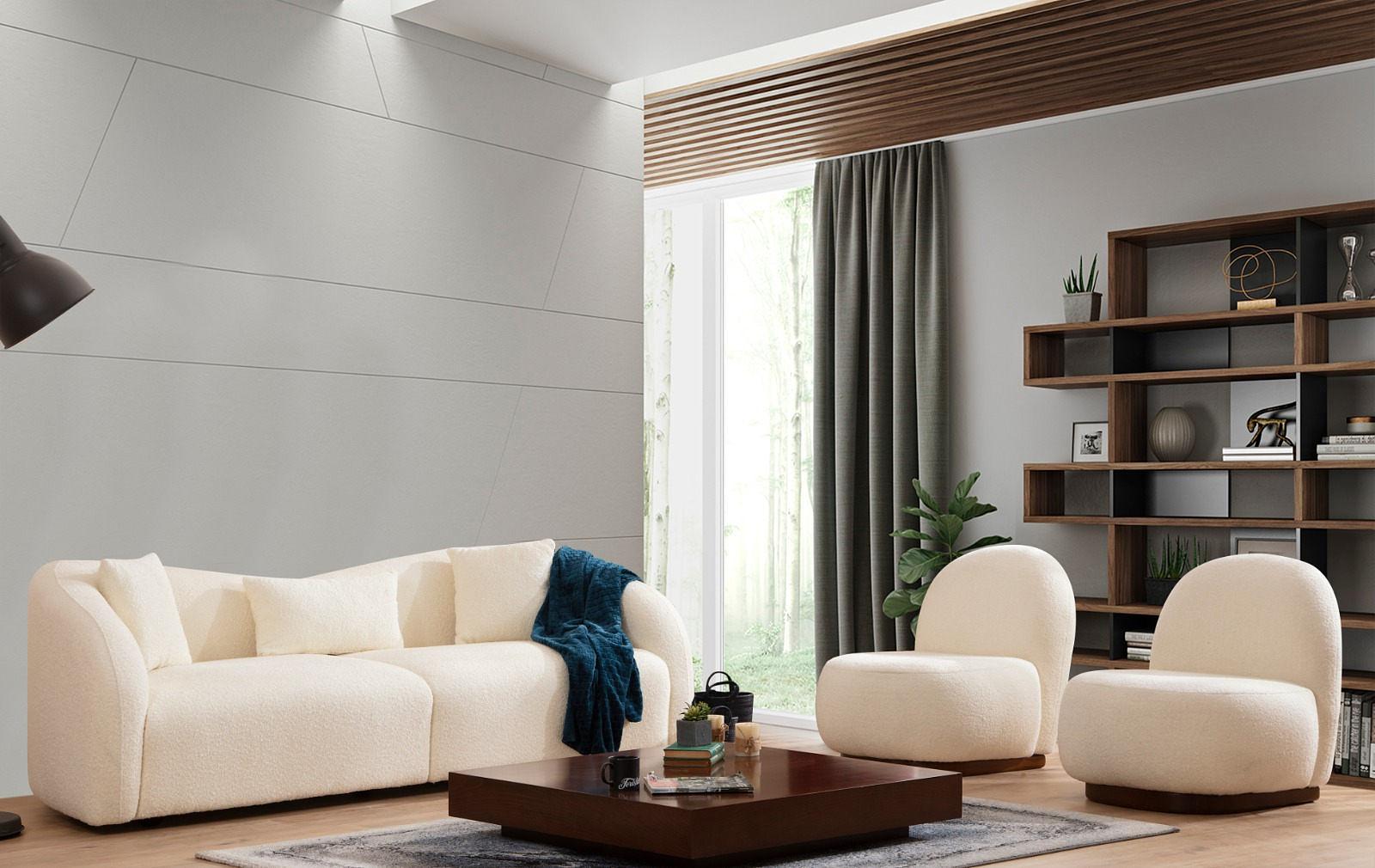 Venedik Sofa 3-Sitzer Creme 5