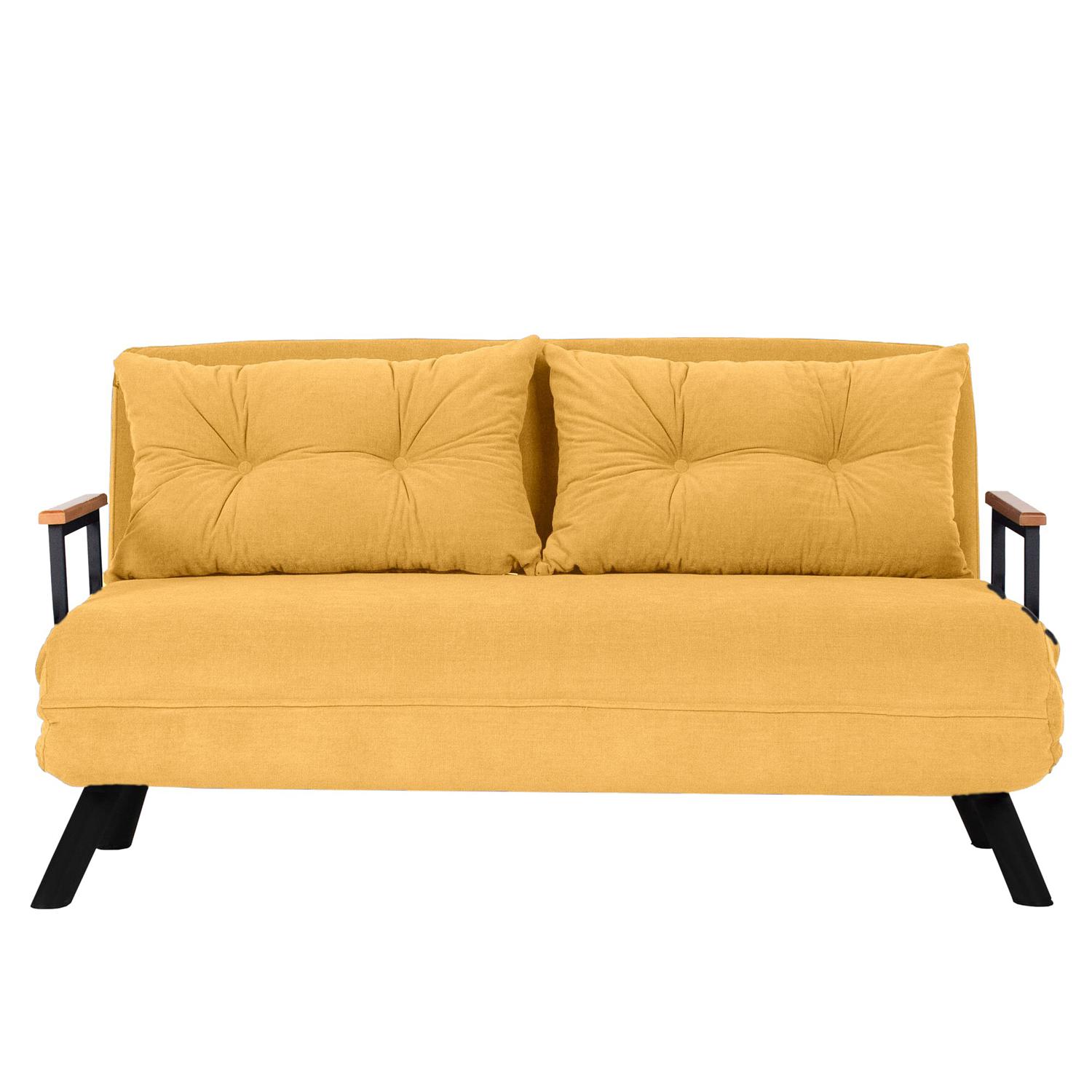 Sando Sofa Bed 2-seater Mustard Yellow 6