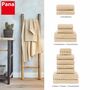 4-tlg. Handtuch-Set aus Baumwolle Beige Öko-Tex Standard 1