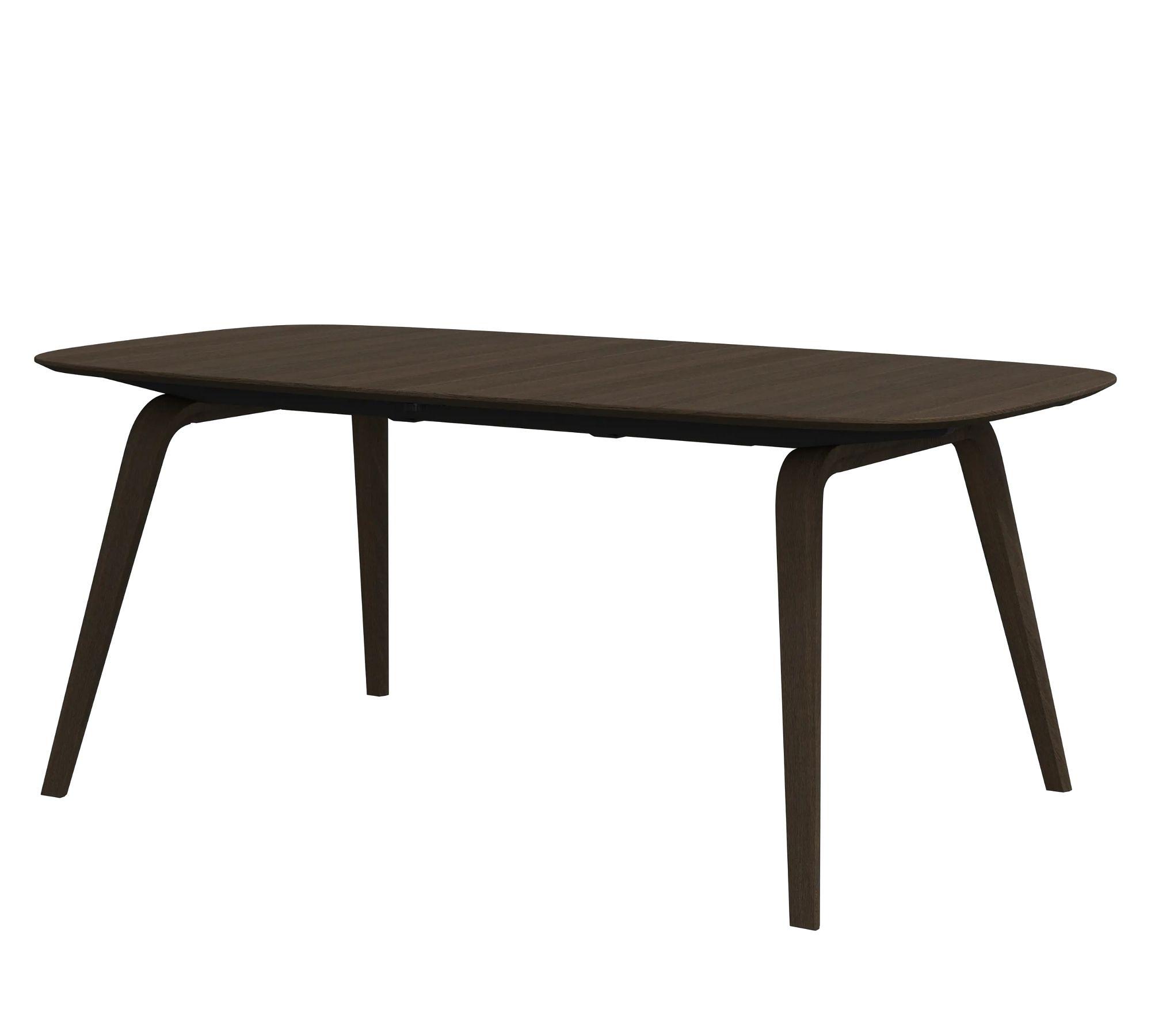 Hauge Esstisch mit Zusatztischplatte Braun 1