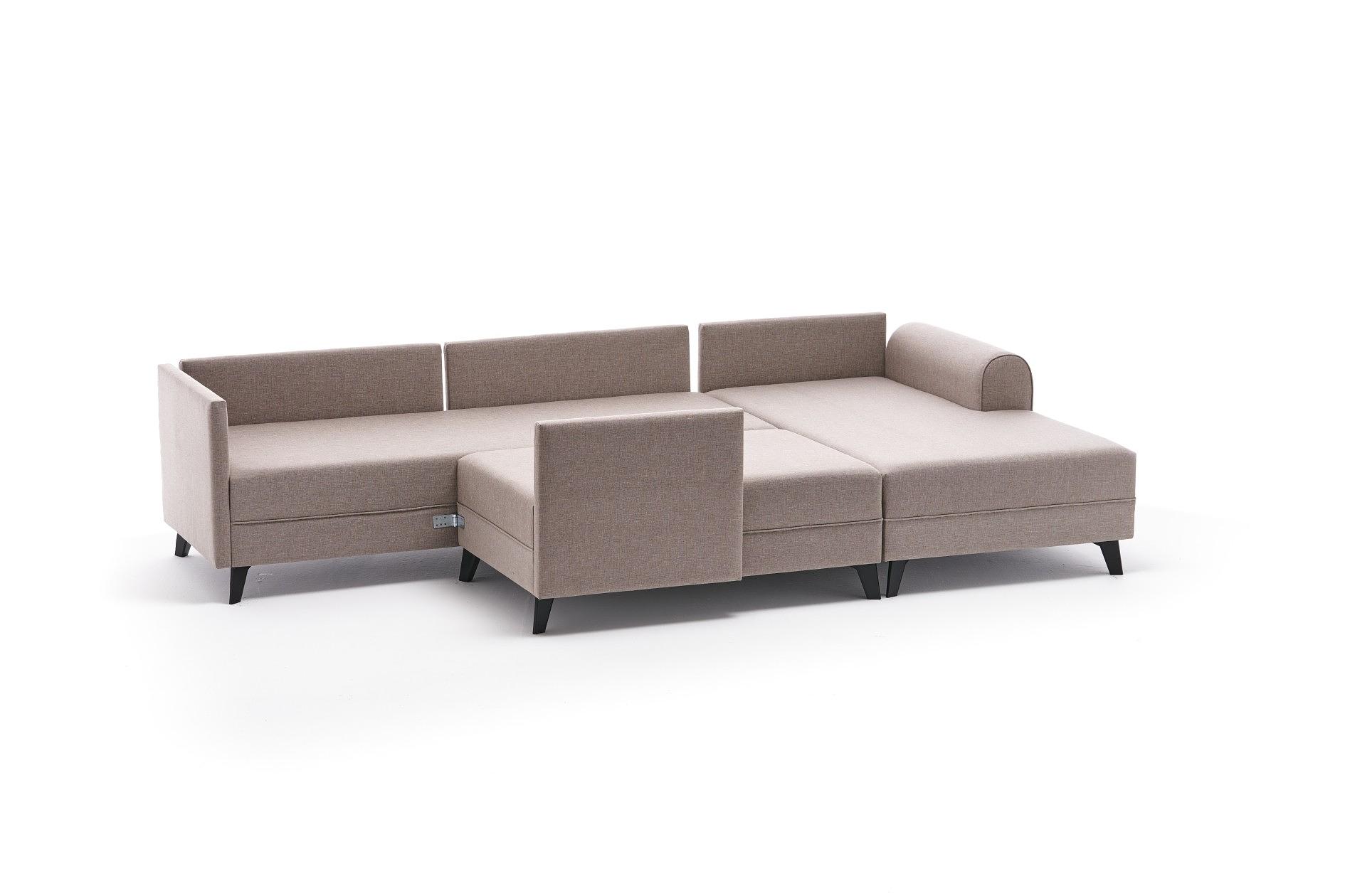 Belen Schlafsofa 4-Sitzer Creme 7