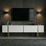 Onera Sideboard Weiß Gold 2
