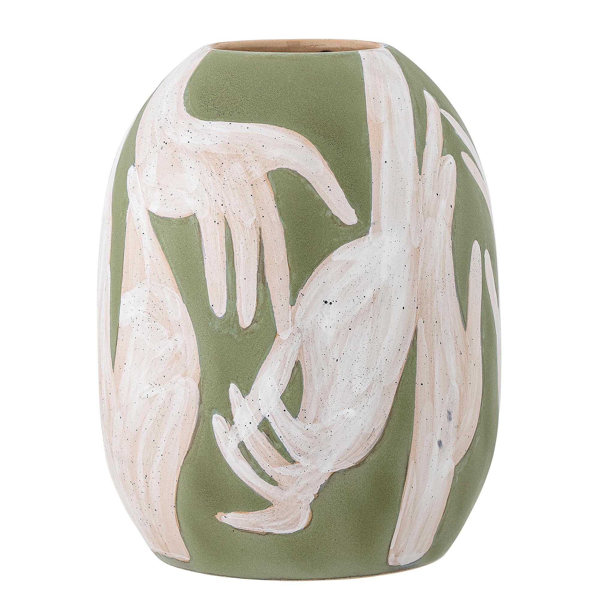 Adalena Vase Grün Keramik 31x24x24cm 0