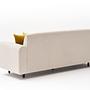 Noya Sofa 3-Sitzer Chenille Creme 5