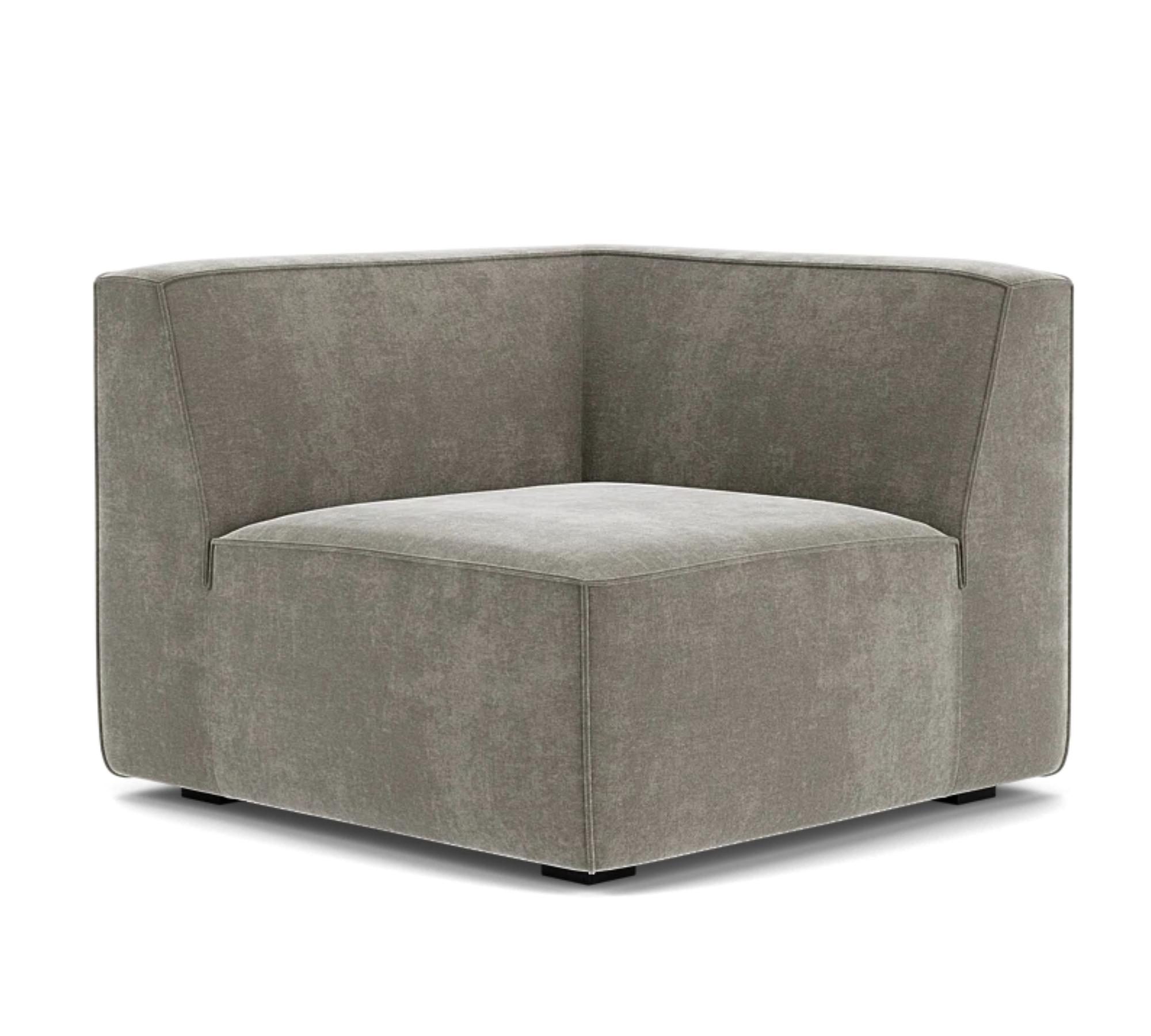 Dane 1-Sitzer Eckmodul Rechts Planet Grey Green 1