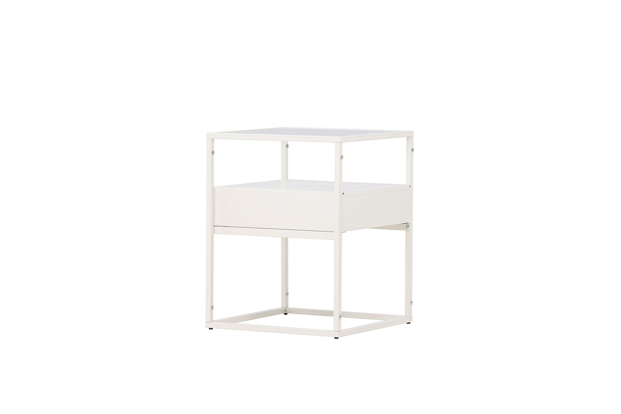 Fortaleza Beistelltisch Stahl Glas Schwarz 4