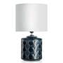 Table lamp 1-flame mixed fabric ceramic 0