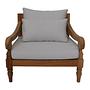 Bahama Gartensessel Teakholz Textil 1