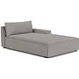 Daphne 1-seater chaise lounge right Maya Warm Grey 0