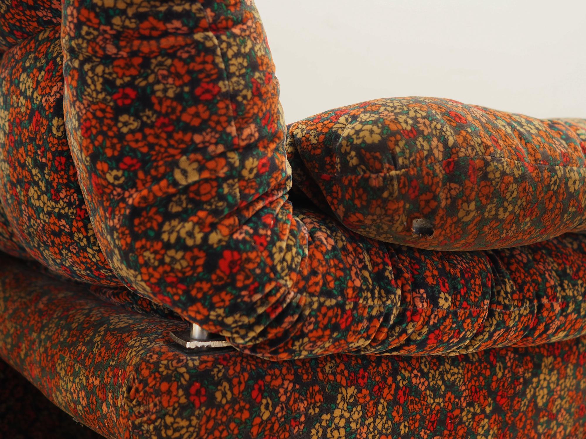 Modular Sofa Velvet 1960s 10