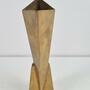 Vintage Vase Messing Versilbert 1930er Jahre 3
