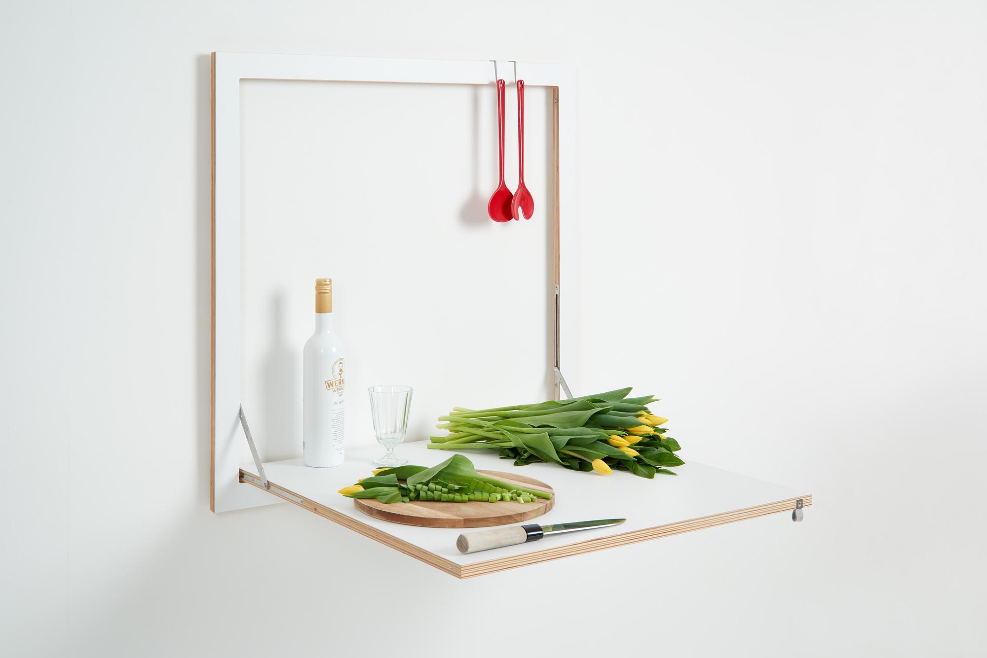 Fläpps Kitchen Table Black 80 x 80cm 3