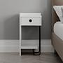 Sirius Bedside Table Left White 6