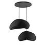 2-Flammig Wabi Sabi Grainbeams Pendelleuchte Schwarz 6