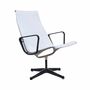 Aluminium Group Chair EA 115 Sessel Leder Weiß 0