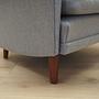 Armchair Textile Wood Grey 1960s 13