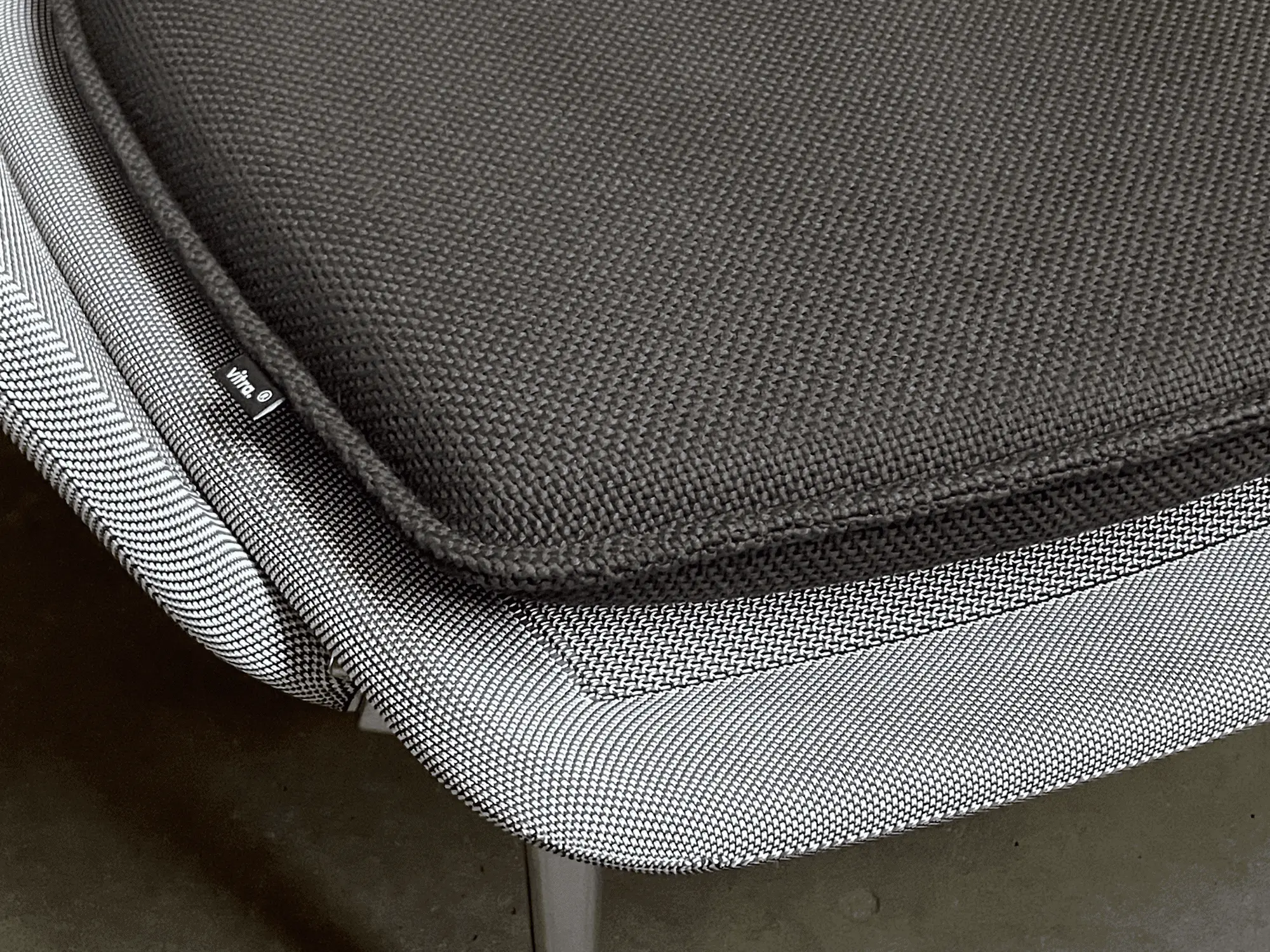 Slow Chair Sessel Textil Aluminium Creme 3