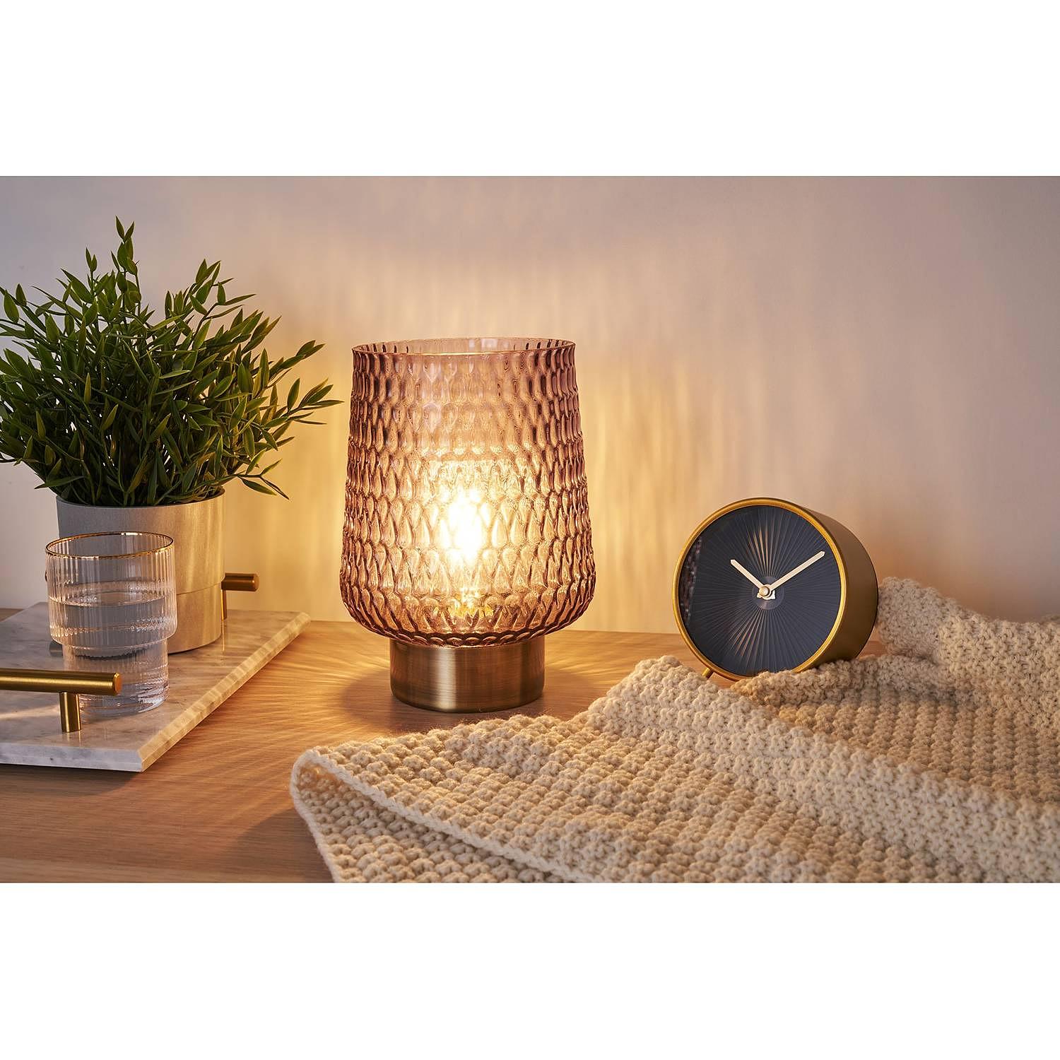 LED-Tischleuchte Braun 3