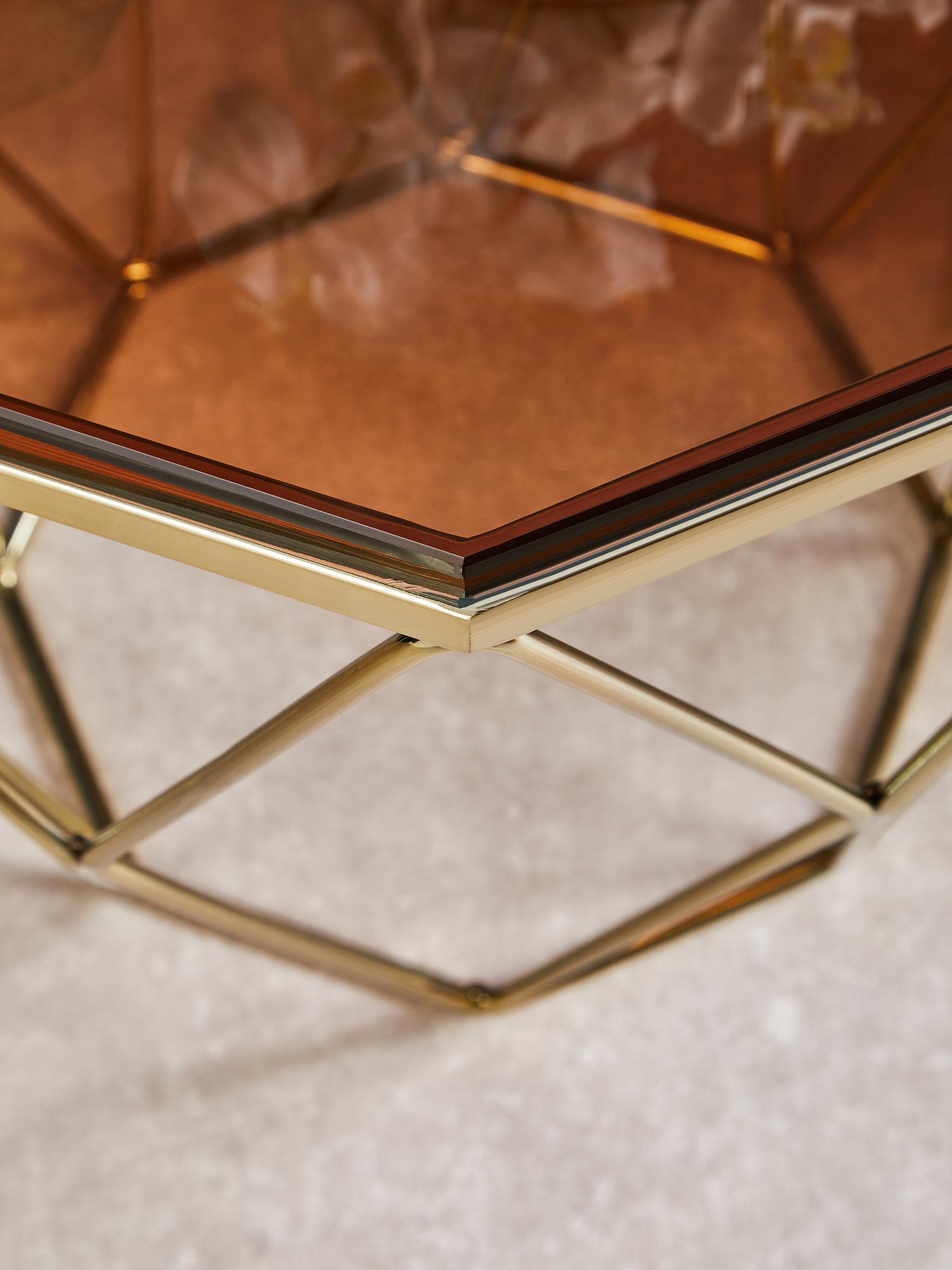 Beistelltisch Allure mit Gebürstetem Bronzefuß
 3