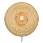 Wandleuchte Palawan Bambus Massiv Eisen Beige 1