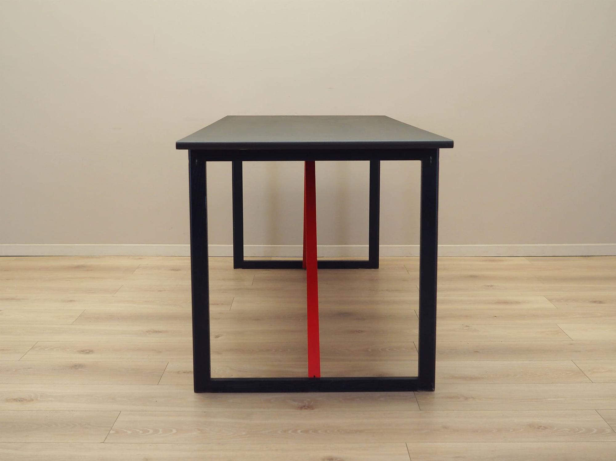 Desk Acacia wood 1980s 5