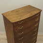 Cassettiera vintage in legno di noce marrone anni '60 5