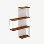 Cambel Wall Shelf Wood Veneer White 2