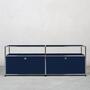 USM Haller Sideboard 2x1 Fächer Aufbau Stahlblau 0