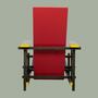 Cassina Red & Blue Chair Gerrit T. Rietveld 3