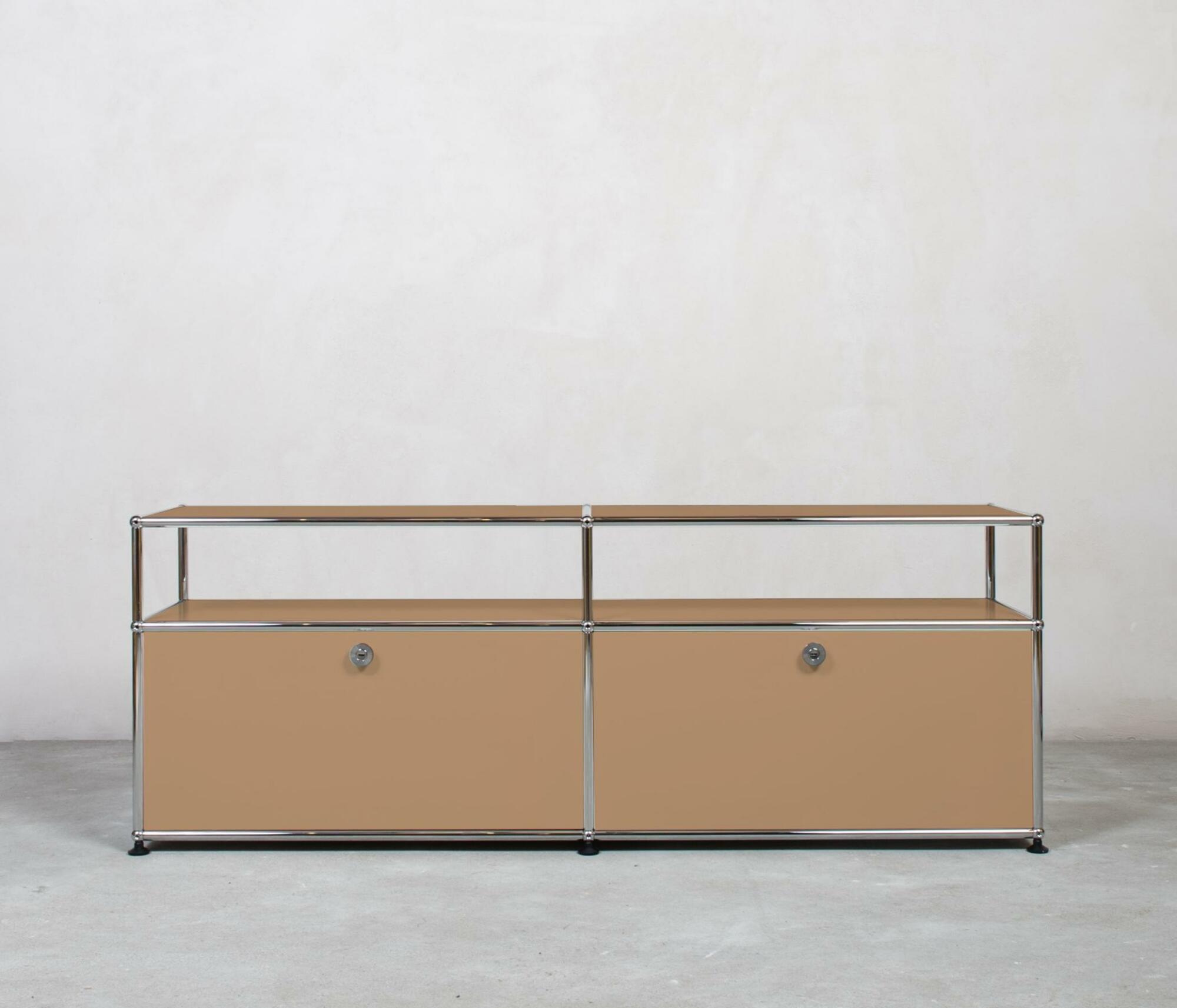USM Haller Sideboard 2x1 Fächer Aufbau Beige 0