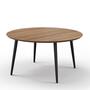 Hubert Couchtisch Walnuß Ø 90cm  0