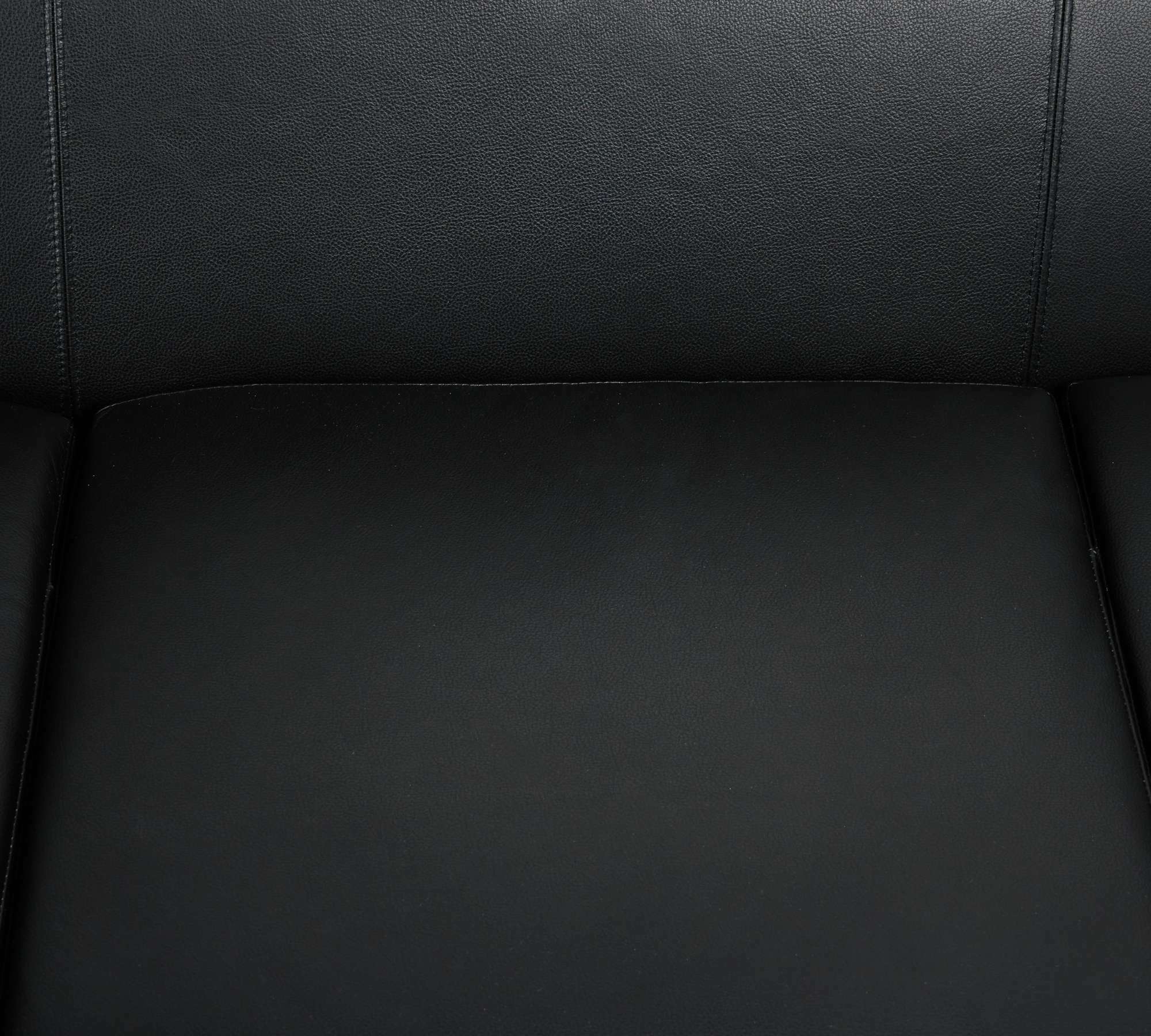 3-Sitzer Sofa Veganes Leder Schwarz  5