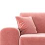 Ecksofa Rime mit Récamiere links Samt Rose 5