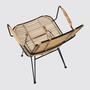 2x Armlehnstuhl aus Rattan und Metall 3