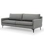 Anna Sofa 3-Sitzer Straight Latte Black 0