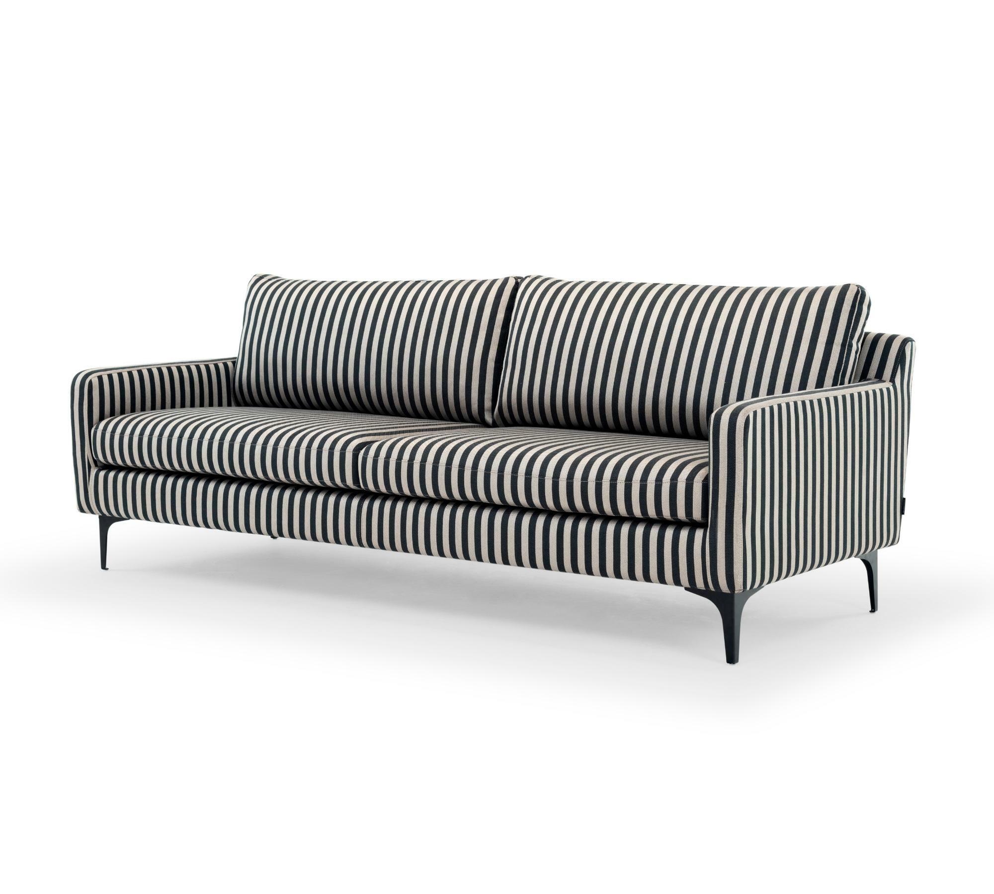 Anna Sofa 3-Sitzer Straight Latte Black 0