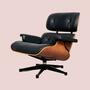 Eames Lounge Chair Vitra schwarzes Leder Palisanderholz 1