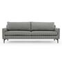 Anna Sofa 3-Sitzer Straight Latte Black 1