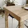 Esstisch mit Lattenholz-Tischplatte in Olivholzoptik 5