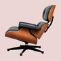 Eames Lounge Chair Vitra schwarzes Leder Palisanderholz 2