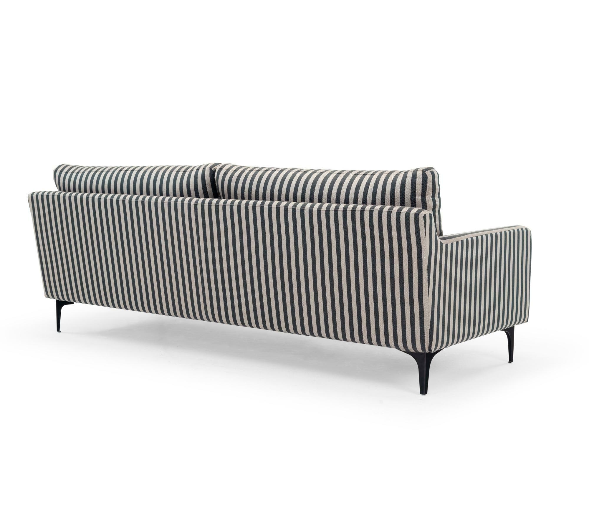 Anna Sofa 3-Sitzer Straight Latte Black 5