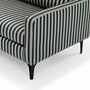 Anna Sofa 3-Sitzer Straight Latte Black 3