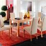2x Polsterstuhl Kunstleder Buche Beige 1