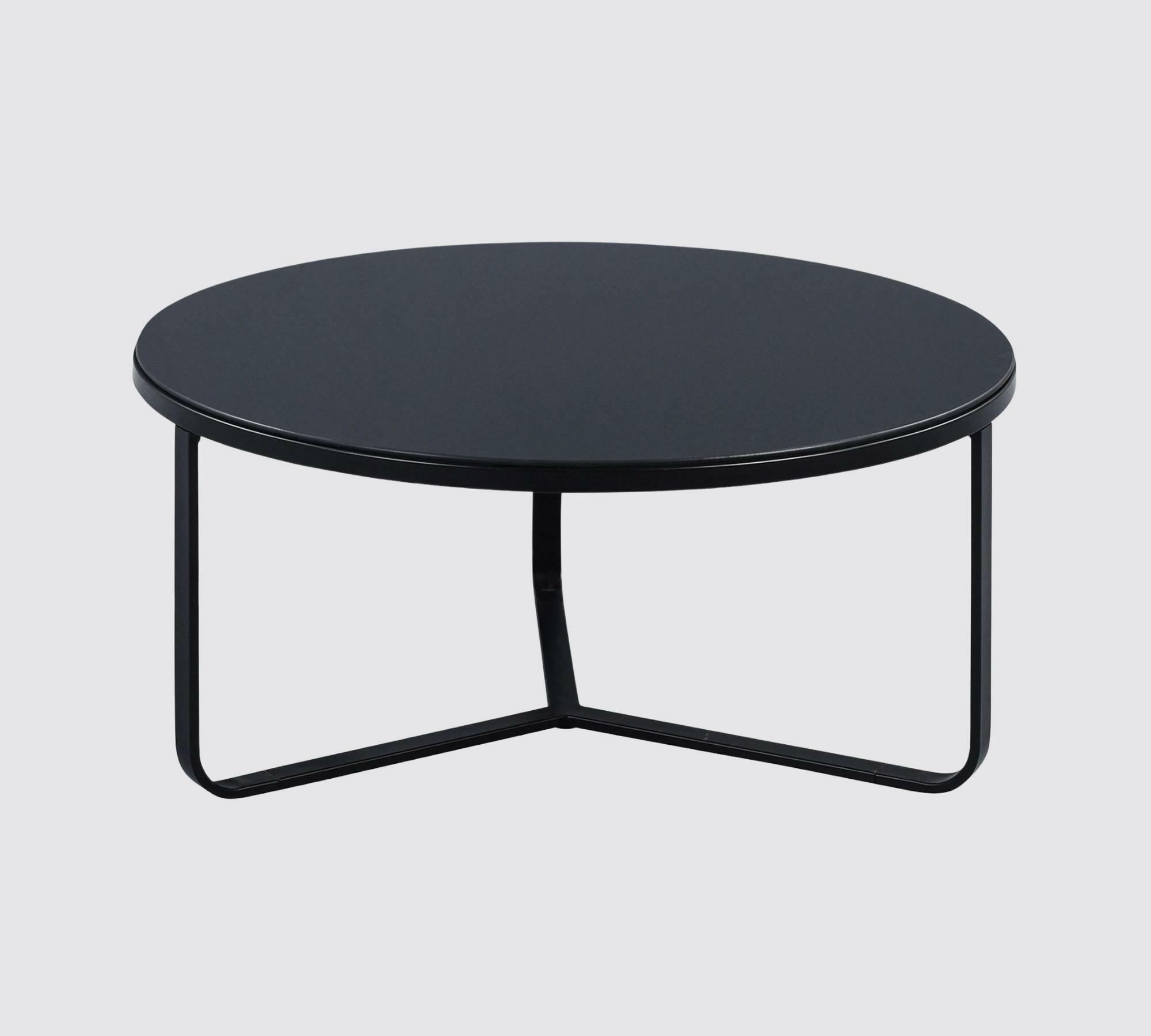 Couchtisch aus getöntem Glas Schwarz  0