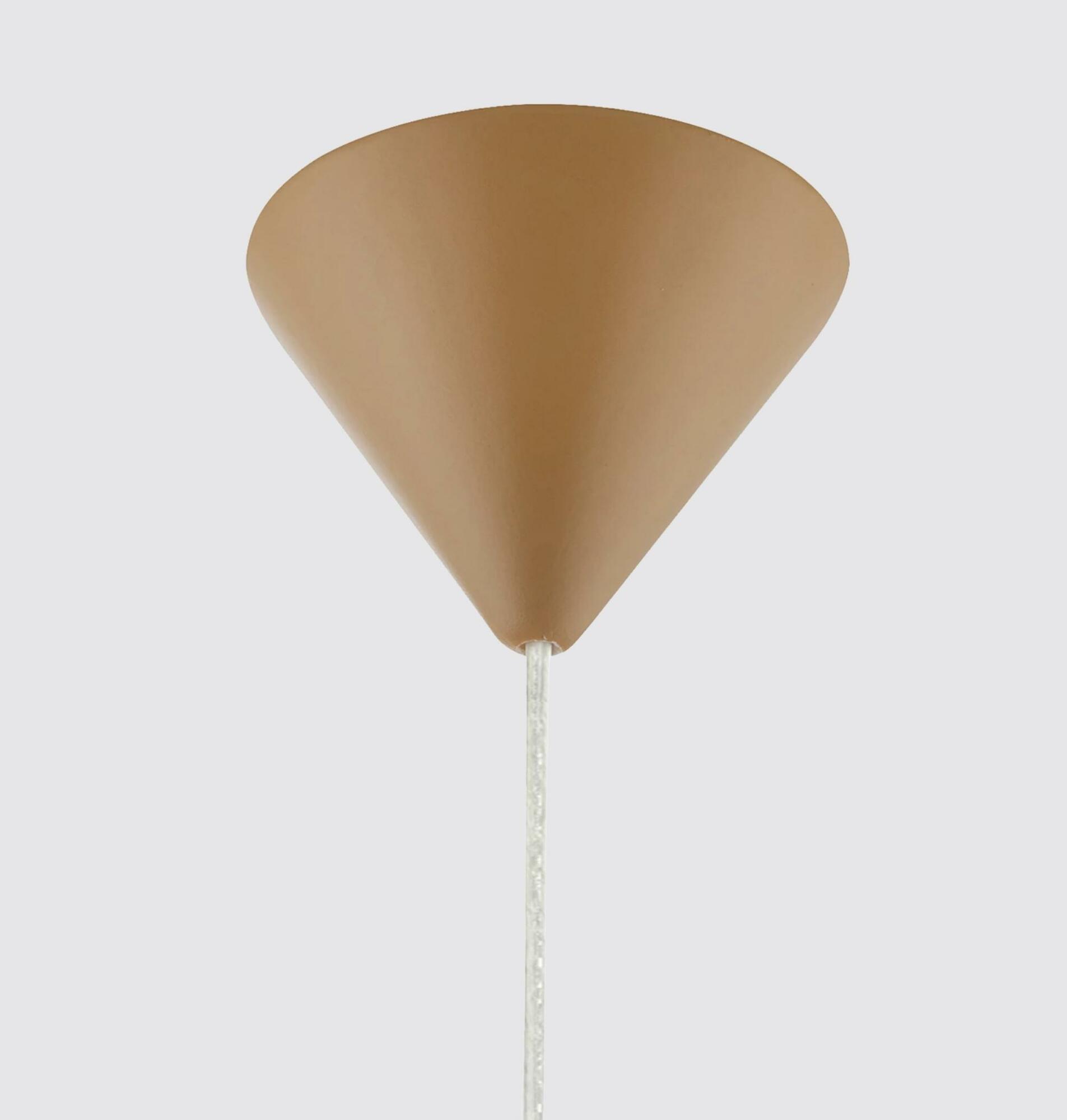 Pendelleuchte aus Papiergeflecht in Beige 2