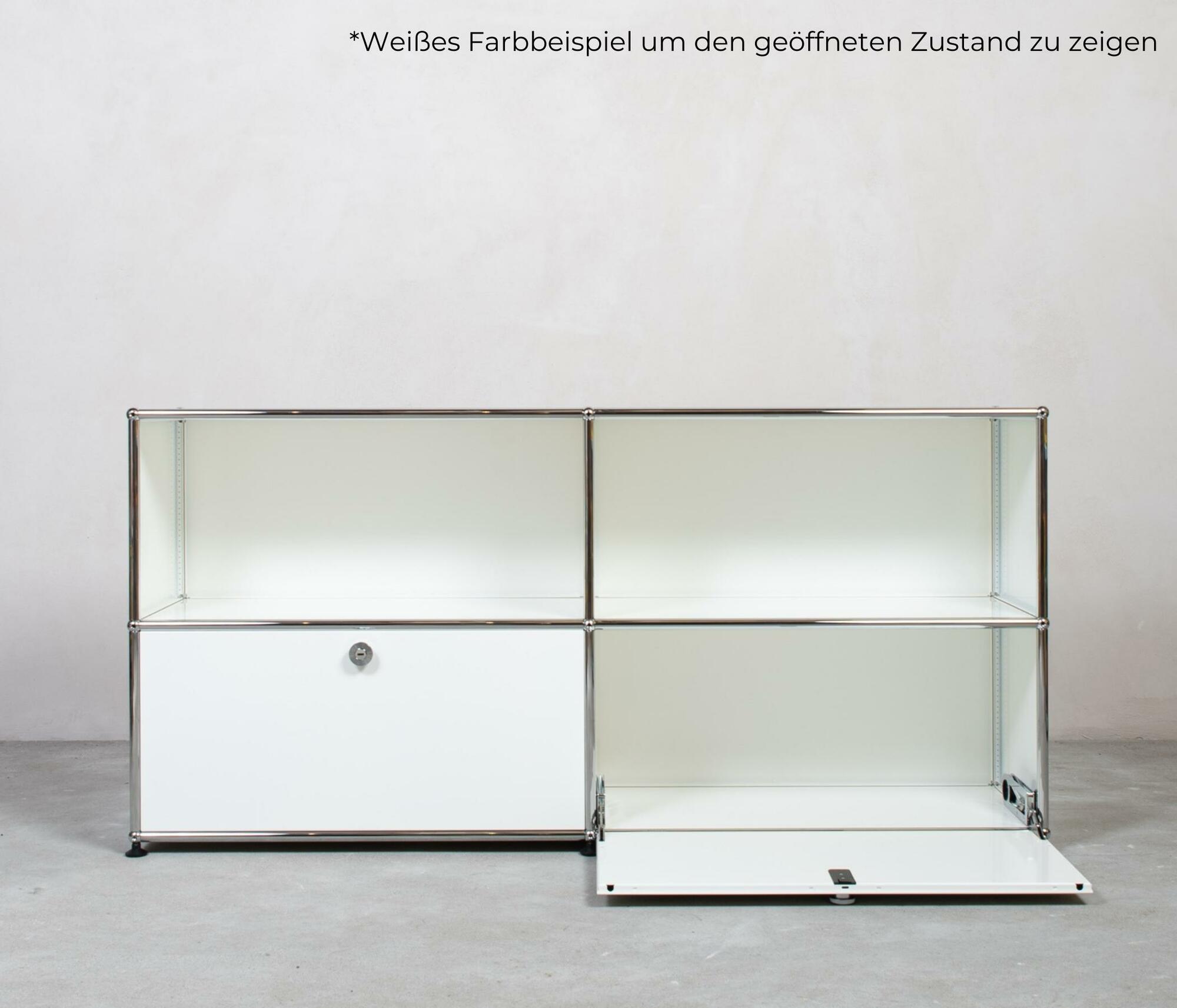 USM Haller Sideboard 2x2 Fächer oben offen Mittelgrau 2