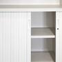 Aktenschrank Halboffen Verschliessbar Weiß 2